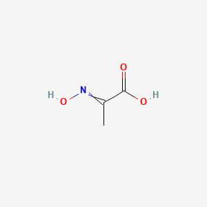 molecular formula C3H5NO3 B1235123 Pyruvic oxime 