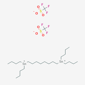 Dibutyl[8-(dibutylstannyliumyl)octyl]stannylium ditrifluoromethanesulfonate