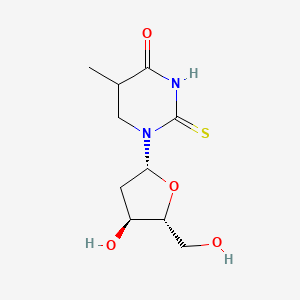 1-[(2R,4S,5R)-4-hydroxy-5-(hydroxymethyl)oxolan-2-yl]-5-methyl-2-sulfanylidene-1,3-diazinan-4-one