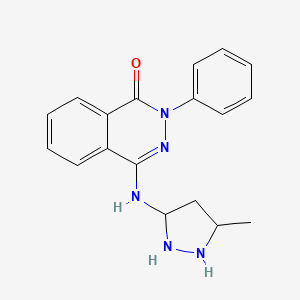 4-[(5-Methylpyrazolidin-3-YL)amino]-2-phenylphthalazin-1-one