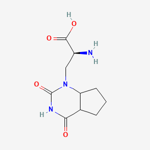 (2S)-2-amino-3-(2,4-dioxo-5,6,7,7a-tetrahydro-4aH-cyclopenta[d]pyrimidin-1-yl)propanoic acid