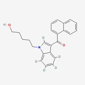 molecular formula C24H23NO2 B12351312 (1-(5-hydroxypentyl)-1H-indol-3-yl)-methanone-2',4',5',6',7'-d5 CAS No. 2748469-26-1