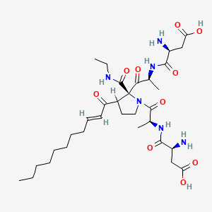 Undecenoyl-aspartyl-dialanyl-proline ethylamide