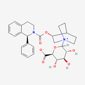 molecular formula C29H34N2O8 B12351344 Solifenacin N-Glucuronide 