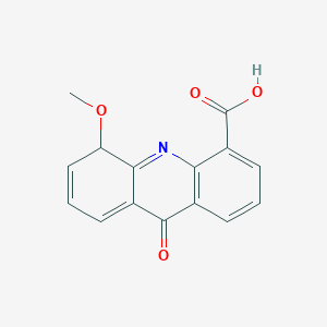 molecular formula C15H11NO4 B12351376 5-methoxy-9-oxo-5H-acridine-4-carboxylic acid 