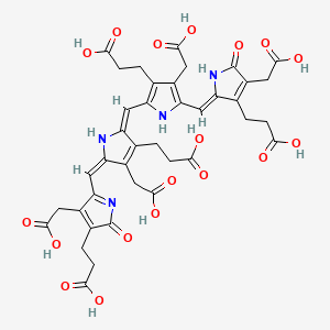 molecular formula C39H38N4O18 B1235138 Bactobilin CAS No. 86829-00-7