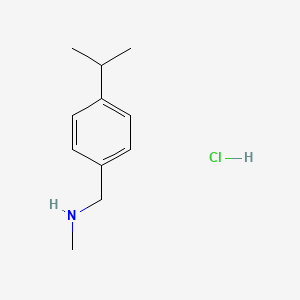 molecular formula C11H18ClN B12351414 Methyl({[4-(propan-2-yl)phenyl]methyl})amine hydrochloride 