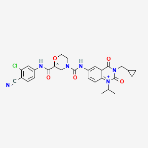 molecular formula C28H29ClN6O5+ B12351418 CID 156588648 