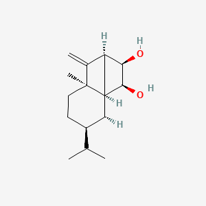 molecular formula C15H24O2 B1235142 Sativenediol CAS No. 55556-01-9