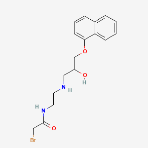 N-(2-Hydroxy-3-(1-naphthyloxy)propyl)-N'-bromoacetylethylenediamine