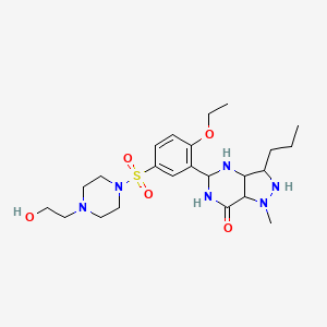 5-[2-ethoxy-5-[4-(2-hydroxyethyl)piperazin-1-yl]sulfonylphenyl]-1-methyl-3-propyl-3,3a,4,5,6,7a-hexahydro-2H-pyrazolo[4,3-d]pyrimidin-7-one