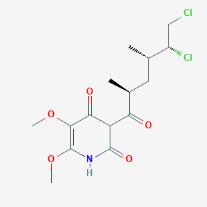 3-[(2S,4S,5R)-5,6-dichloro-2,4-dimethylhexanoyl]-5,6-dimethoxy-1H-pyridine-2,4-dione