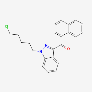 molecular formula C23H21ClN2O B12351564 (1-(5-chloropentyl)-1H-indazol-3-yl)(naphthalen-1-yl)methanone CAS No. 2365471-28-7