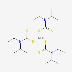 molecular formula C21H42AlN3S6 B12351567 aluminum;N,N-di(propan-2-yl)carbamodithioate 