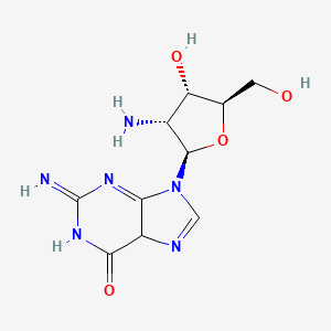 9-[(2R,3R,4S,5R)-3-amino-4-hydroxy-5-(hydroxymethyl)oxolan-2-yl]-2-imino-5H-purin-6-one