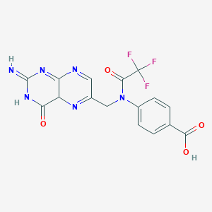 molecular formula C16H11F3N6O4 B12351608 4-[(2-imino-4-oxo-4aH-pteridin-6-yl)methyl-(2,2,2-trifluoroacetyl)amino]benzoic acid 