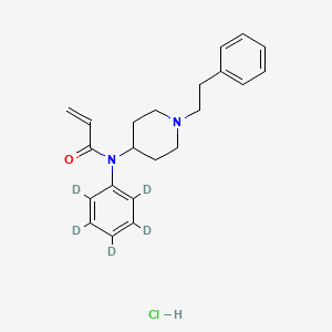 molecular formula C22H27ClN2O B12351629 N-(phenyl-d5)-N-[1-(2-phenylethyl)-4-piperidinyl]-2-propenamide,monohydrochloride CAS No. 2749419-54-1