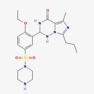 2-(2-ethoxy-5-piperazin-1-ylsulfonylphenyl)-5-methyl-7-propyl-2,3-dihydro-1H-imidazo[5,1-f][1,2,4]triazin-4-one