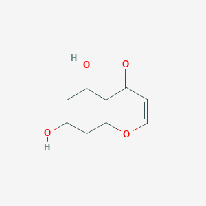 molecular formula C9H12O4 B12351674 5,7-Dihydroxy-4a,5,6,7,8,8a-hexahydrochromen-4-one 