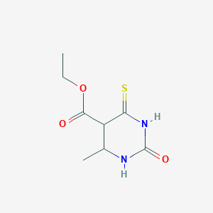 Ethyl 4-methyl-2-oxo-6-sulfanylidene-1,3-diazinane-5-carboxylate