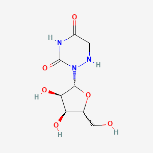 2-[(2R,3R,4S,5R)-3,4-dihydroxy-5-(hydroxymethyl)oxolan-2-yl]-1,2,4-triazinane-3,5-dione