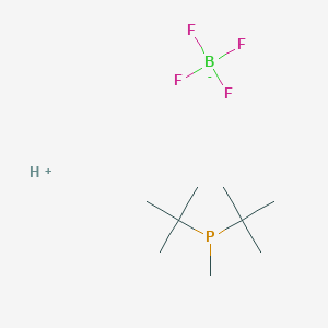 molecular formula C9H22BF4P B12351715 Phosphine, bis(1,1-dimethylethyl)methyl-, tetrafluoroborate(1-) 