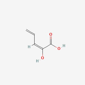 molecular formula C5H6O3 B1235172 cis-2-Hydroxypenta-2,4-dienoic acid CAS No. 159694-16-3