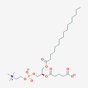 molecular formula C29H57NO10P+ B12351722 2-[[(2R)-2-(4-carboxybutanoyloxy)-3-hexadecanoyloxypropoxy]-hydroxyphosphoryl]oxyethyl-trimethylazanium 