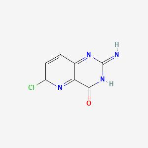 molecular formula C7H5ClN4O B12351774 6-chloro-2-imino-6H-pyrido[3,2-d]pyrimidin-4-one 