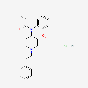 molecular formula C24H33ClN2O2 B12351791 N-(2-methoxyphenyl)-N-(1-phenethylpiperidin-4-yl)butyramide CAS No. 2749433-35-8