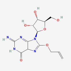 molecular formula C13H17N5O6 B12351815 Guanosine, 8-(2-propen-1-yloxy)- 