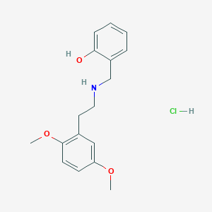 molecular formula C17H22ClNO3 B12351835 2-[[[2-(2,5-Dimethoxyphenyl)ethyl]amino]methyl]-phenol,monohydrochloride 