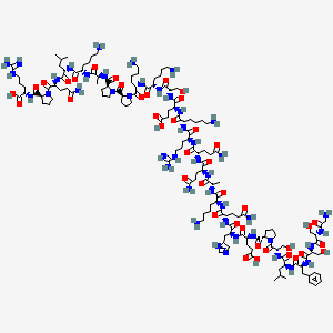 molecular formula C139H231N45O41 B12351862 Gly-ser-ser-phe-leu-ser-pro-glu-his-gln-lys-ala-gln-gln-arg-lys-glu-ser-lys-lys-pro-pro-ala-lys-leu-gln-pro-arg 