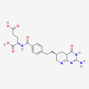 molecular formula C21H25N5O6 B12351872 (2S)-2-[[4-[2-[(6R)-2-amino-4-oxo-4a,5,6,7-tetrahydro-3H-pyrido[2,3-d]pyrimidin-6-yl]ethyl]benzoyl]amino]pentanedioic acid 