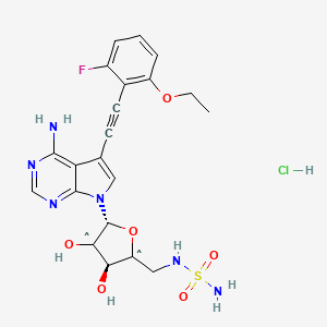 molecular formula C21H22ClFN6O6S B12351875 CID 156588622 