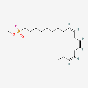 molecular formula C19H34FO2P B12351926 Methyl alpha-linolenyl fluorophosphonate 