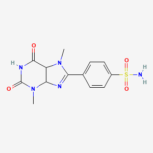 4-(3,7-Dimethyl-2,6-dioxo-4,5-dihydropurin-8-yl)benzenesulfonamide