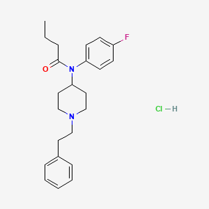 molecular formula C23H30ClFN2O B12352020 Para-fluorobutyryl fentanyl hydrochloride CAS No. 2306823-23-2