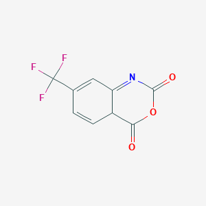 molecular formula C9H4F3NO3 B12352060 7-(trifluoromethyl)-4aH-3,1-benzoxazine-2,4-dione 