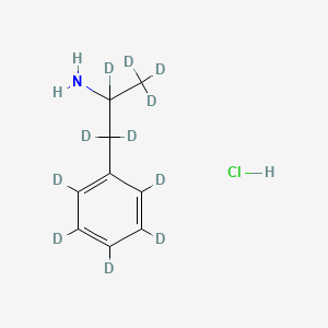 Amfetamine D11 Hydrochloride; 1,1,2,3,3,3-Hexadeuterio-1-(2,3,4,5,6-pentadeuteriophenyl)propan-2-amine Hydrochloride