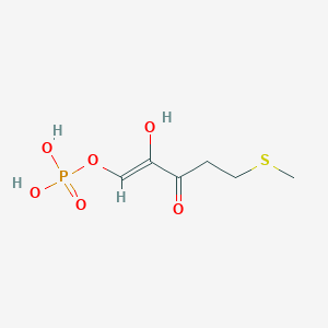 molecular formula C6H11O6PS B1235208 2-Hydroxy-5-(methylsulfanyl)-3-oxopent-1-enyl phosphate 