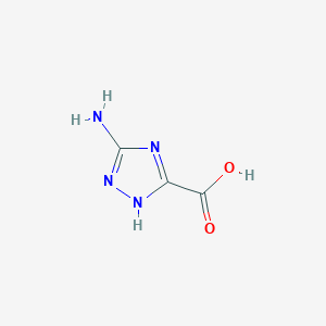 molecular formula C3H4N4O2 B123521 3-氨基-1,2,4-三唑-5-羧酸 CAS No. 3641-13-2