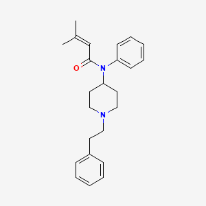 molecular formula C24H30N2O B12352104 Senecioylfentanyl CAS No. 2630378-28-6