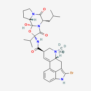 molecular formula C32H40BrN5O5 B12352116 Bromocriptine-13C,d3 