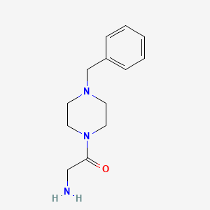 molecular formula C13H19N3O B12352141 2-Amino-1-(4-benzyl-piperazin-1-yl)-ethanone 2 hcl 