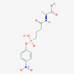 molecular formula C13H17N2O8P B1235218 Para-nitrophenyl phosphonobutanoyl D-alanine 