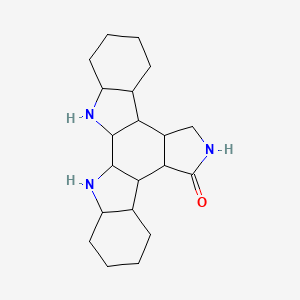 molecular formula C20H31N3O B12352196 3,13,23-Triazahexacyclo[14.7.0.02,10.04,9.011,15.017,22]tricosan-12-one 