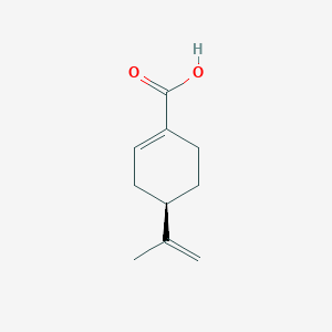 molecular formula C10H14O2 B1235221 Perillic acid (-) 