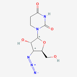 molecular formula C9H11N5O5 B12352212 3'-Azido-3'-deoxy-b-L-uridine 