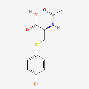 molecular formula C11H12BrNO3S B12352236 N-Acetyl-S-(4-bromophenyl)cysteine CAS No. 3343-66-6